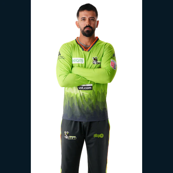 Shayan Jahangir portrait in Official Seattle Orcas 2026 squad shirt