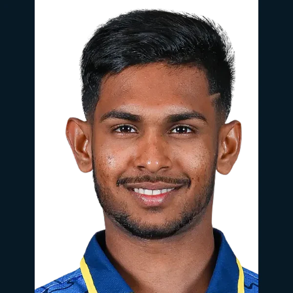 Matheesha Pathirana portrait in Official Sri Lanka playing shirt