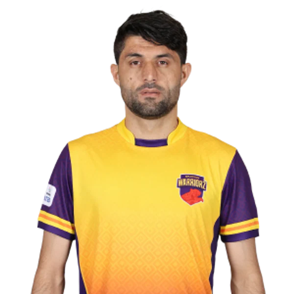 Wasim Akram portrait in Official Sharjah Warriorz Season 4 squad shirt