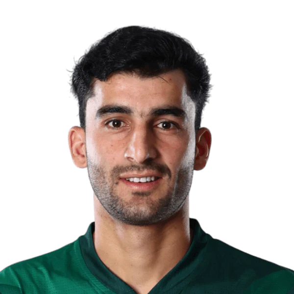 Sufyan Moqim portrait in Official Pakistan playing shirt