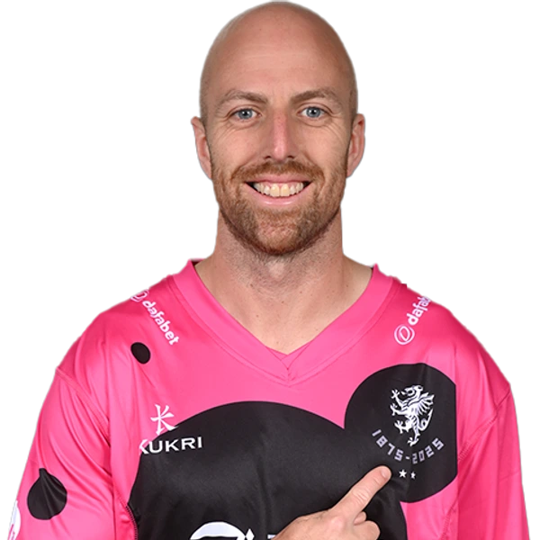 Jack Leach portrait in Official Somerset squad shirt