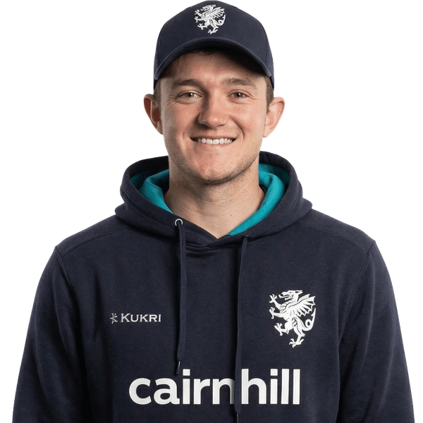 Josh Shaw portrait in Official Somerset team training apparel