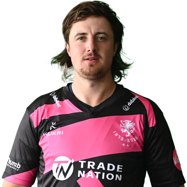Tom Kohler-Cadmore portrait in Official Somerset squad shirt