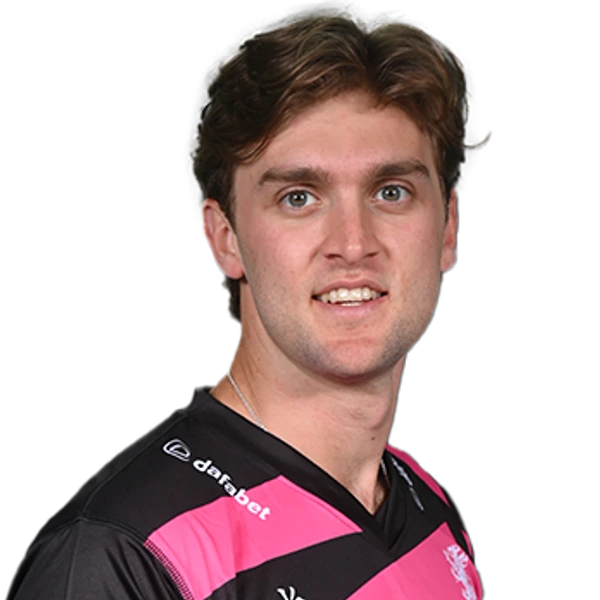 Tom Lammonby portrait in Official Somerset squad shirt