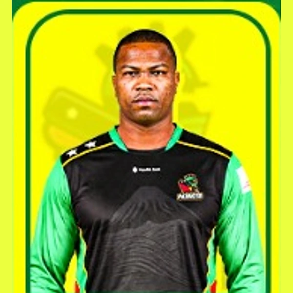 Johnson Charles portrait in Official St Kitts and Nevis Patriots 2026 squad shirt