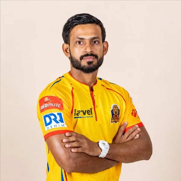 Aarif Sheikh portrait in Official Sudur Paschim Royals Season 2 squad shirt