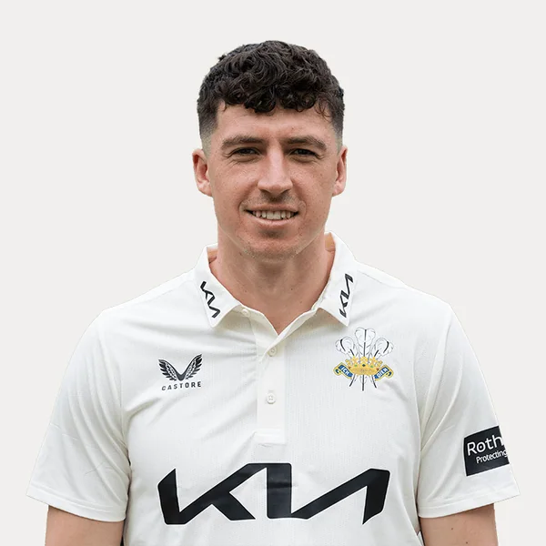 Matthew Fisher portrait in Official Surrey squad shirt