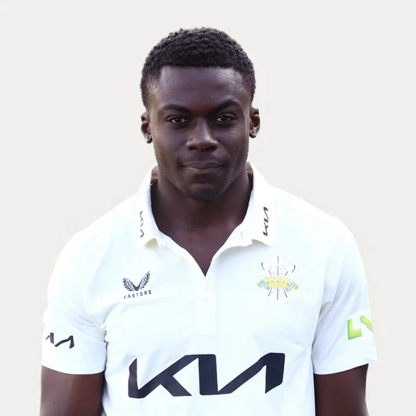 Nathan Barnwell portrait in Official Surrey squad shirt