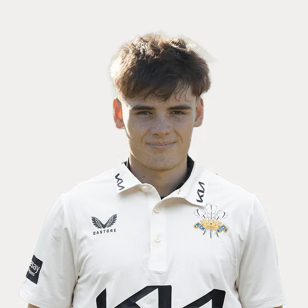 Ralphie Albert portrait in Official Surrey squad shirt