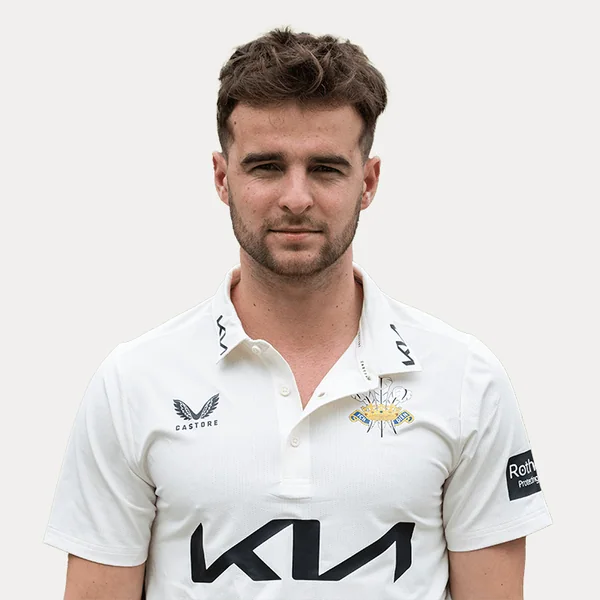 Tom Lawes portrait in Official Surrey squad shirt