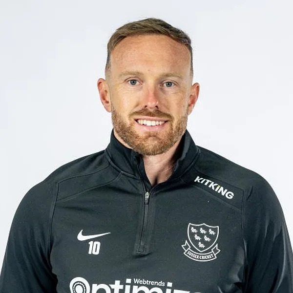 Danny Lamb portrait in Official Sussex player-directory shirt or playing portrait