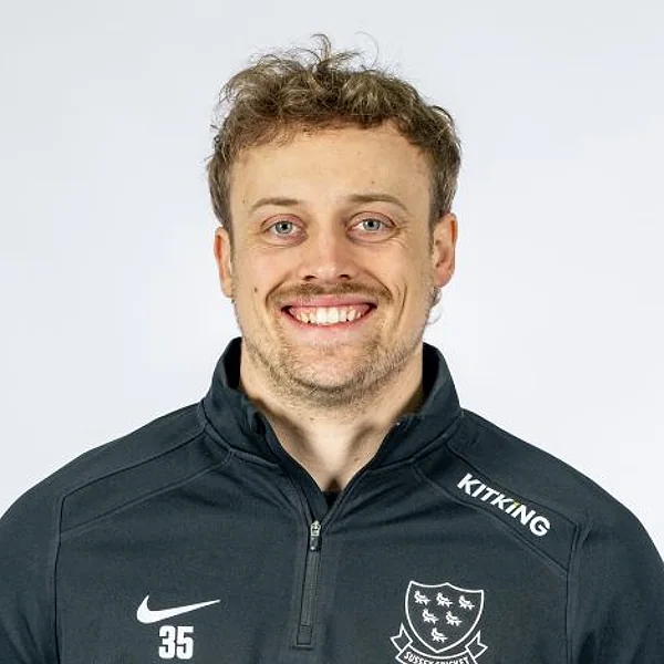 Harrison Ward portrait in Official Sussex player-directory shirt or playing portrait