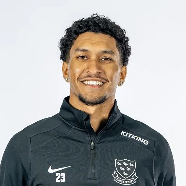 Troy Henry portrait in Official Sussex player-directory shirt or playing portrait