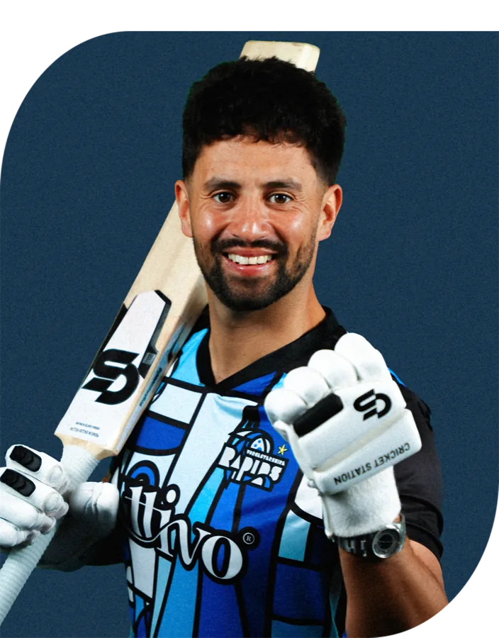 Brett D'Oliveira portrait in Official Worcestershire 2026 men's squad portrait